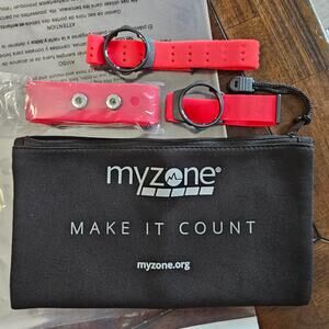 Myzone Replacement Bands Unisex Chest Arm Wrist MZ-Switch Red Fitness New